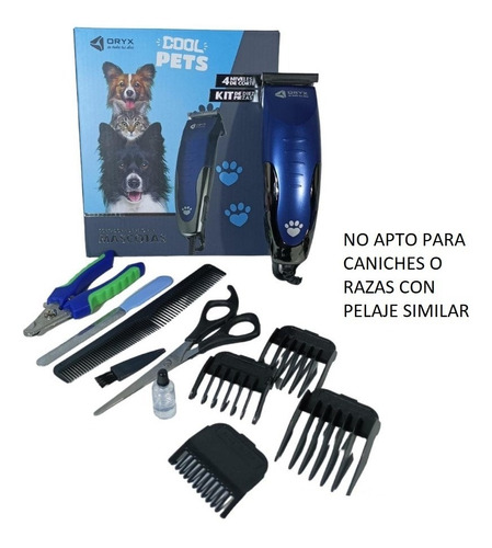 Maquina Cortar Pelo Perros Cortadora Canina + Accesorios !!