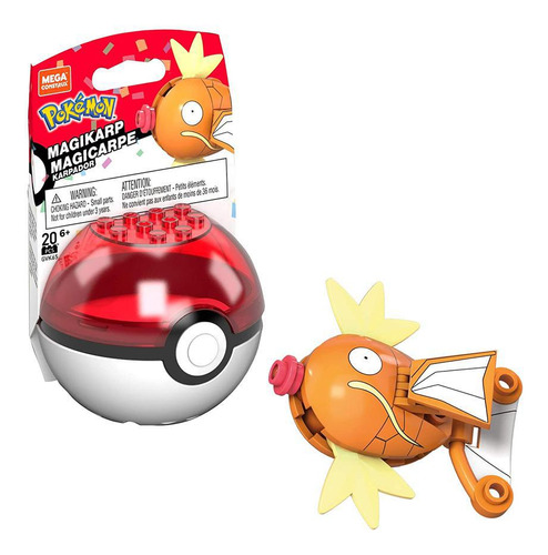 Pokemon Magikarp Pokebola - Mega Construx Gvk65