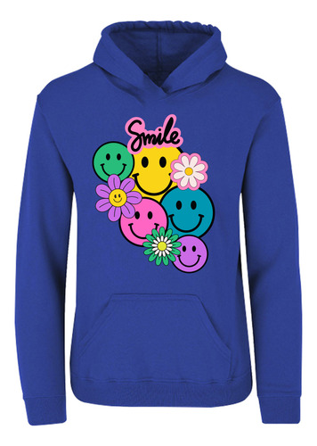 Sudadera Capucha Y Cangurera Diseño Caritas Smile - Feliz