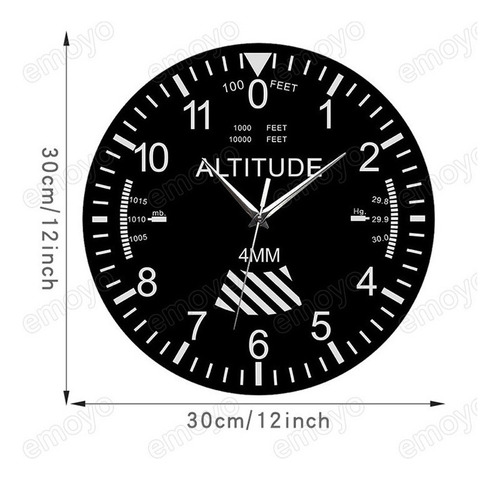 Reloj De Pared Con Altímetro Que Mide La Altitud