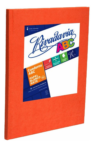 Cuaderno Rivadavia Abc 19x23 X48 Hojas Naranja