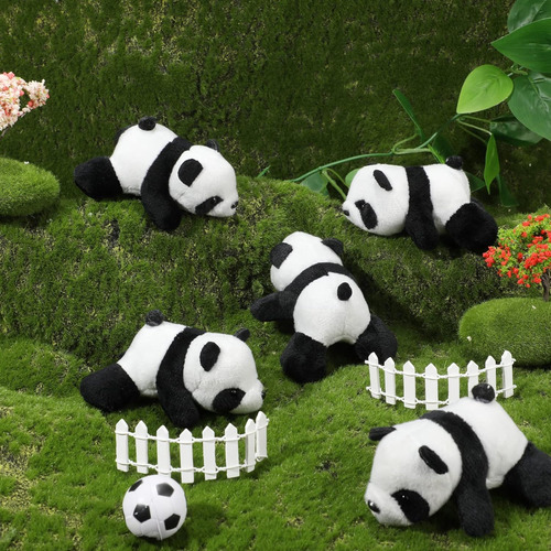 Sotiff 36 Pcs Panda Animal Panda Panda Plush Animal Juguete