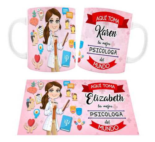 Taza Creativa Psicólogo (a).