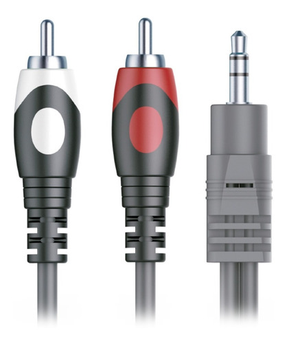 Imagen 1 de 6 de Cable Auxiliar  Plug 3.5 Spica Goldtech 2 Rca 1.5mt De Audio