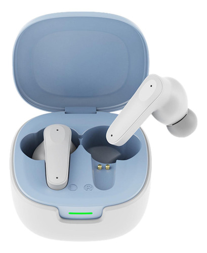 Traduzindo Fones De Ouvido Bt 5.4 Fones De Branco E Azul