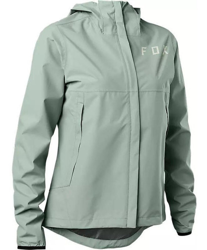 Chaqueta Bicicleta Mujer Impermeable Ranger 2.5l Gris Fox