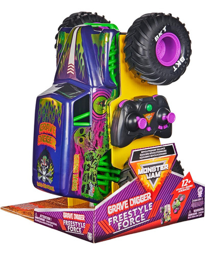 Monster Jam Freestyle Force Control Remoto Usb Acrobacias