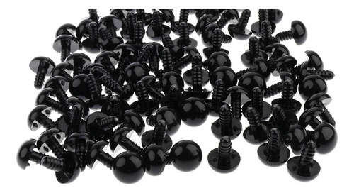 Ojos De Seguridad De Plástico 16 Mm Negro1 16 Mm Negro1