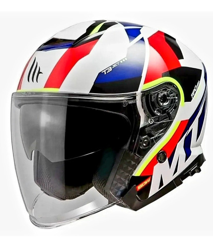 Casco Abierto Mt Helmets Thunder 3 Sv Jet E5 Doble Visor Rpm