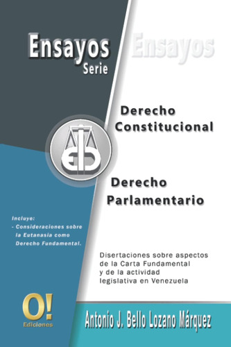 Libro: Ensayos De Derecho Constitucional Y Derecho Parlament