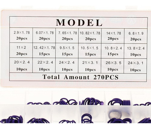 - 1 Set De Sellos De O-rings For Sellar Refrigerante De Aire