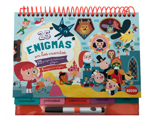 25 Enigmas En Los Cuentos, De Mercier, Julie. Editorial Auzou, Tapa Blanda En Castellano, 2015