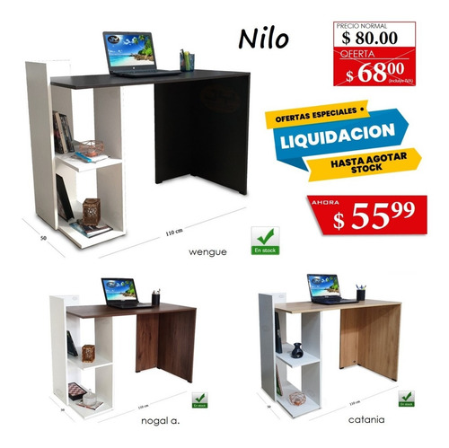 Imagen 2 de 9 de Mesa Escritorios Pc Oficina Estudiantil En Stock