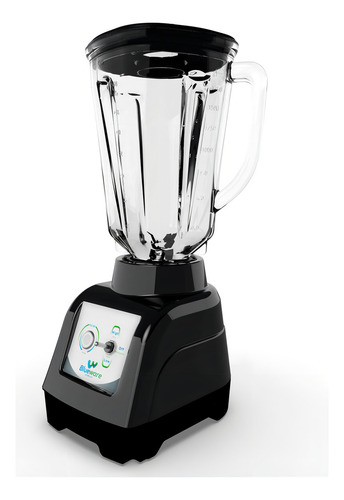 Licuadora Blueware Bw5-75-gl-b 2l 2v Vaso De Vidrio Negro