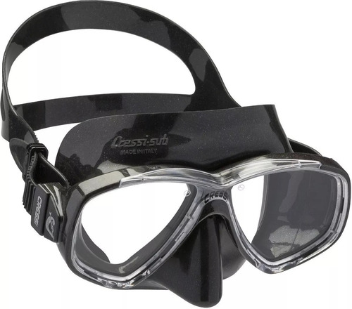 Visor Cressi Perla Apnea, Buceo, Snorkeling Negro - Pvr