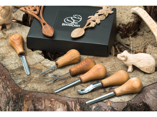 Conjunto Formão Para Entalhe Profissional Beaver Craft Sc05