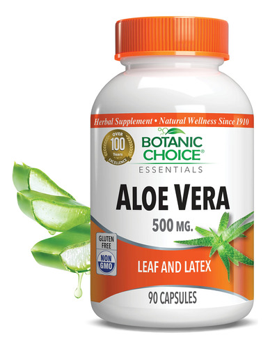 Botanic Choice Capsulas De Aloe Vera A Base De Hierbas, Supl