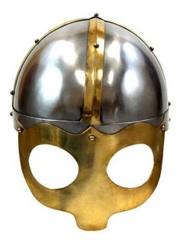 Casco Medieval Vikingo Ocular Bronce Usable Nuevo