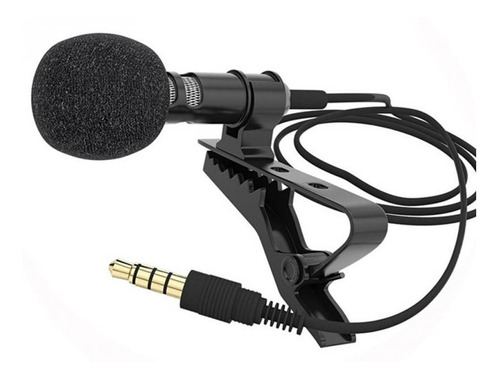 Mini Microfono Corbatero Con Sujetador 3.5mm