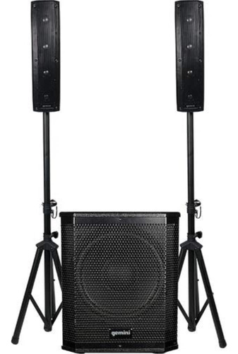 Gemini Sound Professional Audio Lrx-1204 Kit De Sistema Pa 4