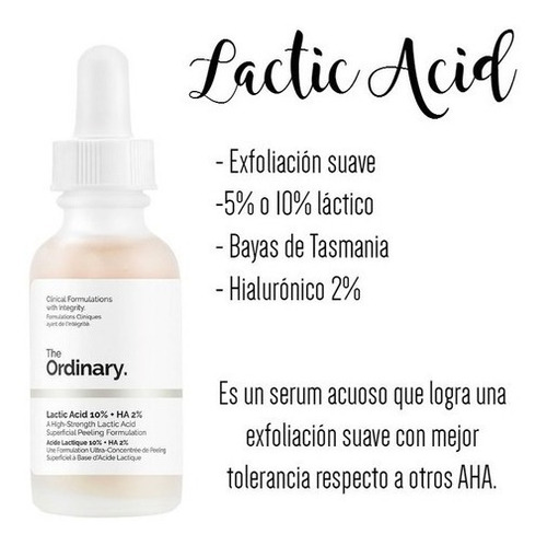 The Ordinary  Lactic Acid 5% + Ha Peeling 