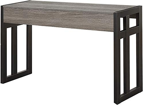 Mesa Consola Monterey Estructura Gris Negro Desgastado