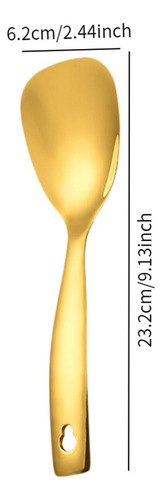 2 Cuchara De Servir Con Diseño Ergonómico Estilo A Oro