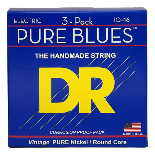 Dr Strings Pure Blues - Cuerdas Para Guitarra Eléctrica Pu.