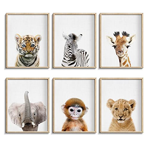 Carteles E Impresiones De Animales Bebés Decoración D...