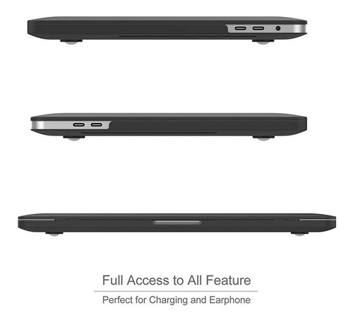 Protector Negro Compatible Macbook Air 13.6 M2 A2681 - 2022