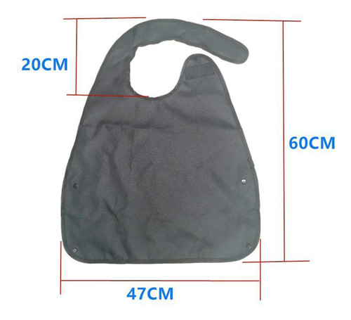 4 Babero Adulto Con Bolsillo Impermeable Protector De Comida
