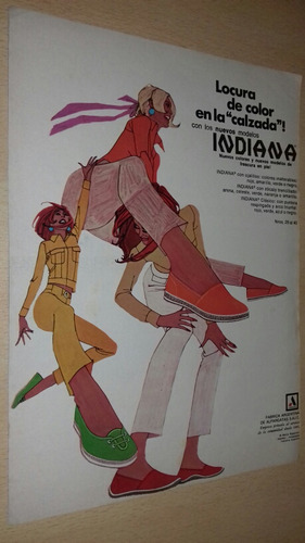 P130 Clipping Publicidad Zapatillas Dama Indiana Año 1968