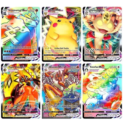 Kit 10 Cartas Pokemon Gx V Vmax Aliados Shiny