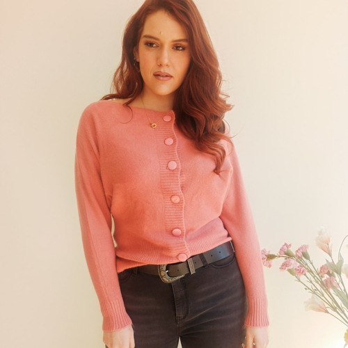 Chaleco Mujer Botones Colores