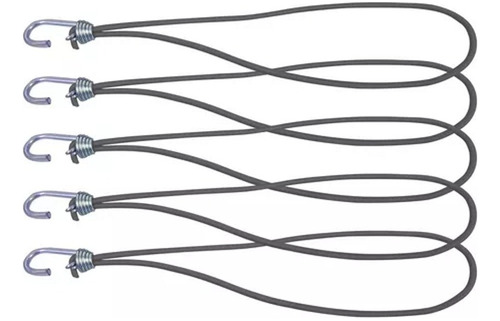 100 Gancho Extensor Elastico Corda Cinza Para Lona Caminhão