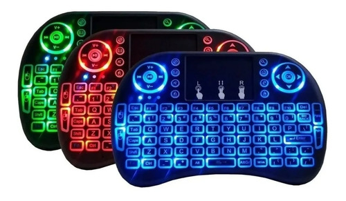 Mini Controle Teclado Wirelles Sem Fio Smart Tv Led Usb