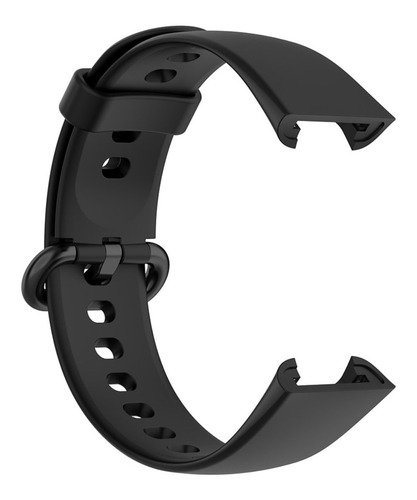 Pulseira para xiaomi redmi watch 2 lite de silicone colorida cor preto