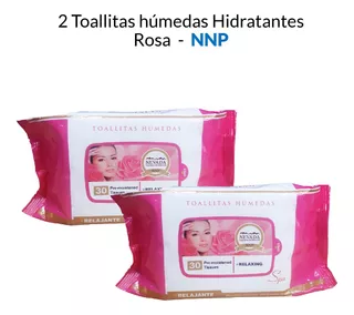 2 Toallitas Húmedas Hidratantes Rosa - Nnp