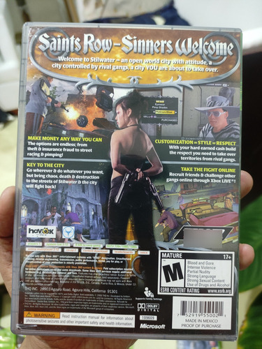 Saints Row - Xbox 306 - Platinum Hits - Físico Original (Usado)