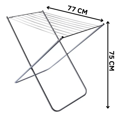 Imagen 5 de 7 de Tender De Ropa De Pie 7 Varillas - Kit X3 - Disentino®