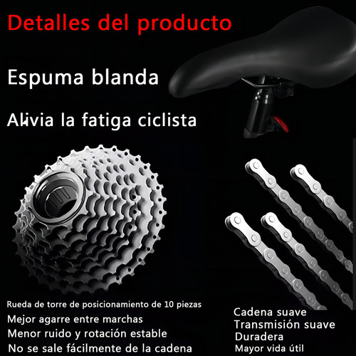 Bicicleta De Montaña Frenos Disco Amortiguadores 21 Velocida
