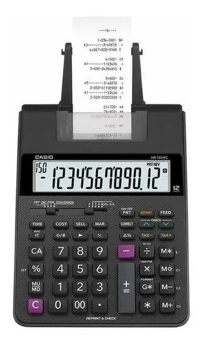 Calculadora Reprint & Check Con Rollo/hr-100rc Casio 
