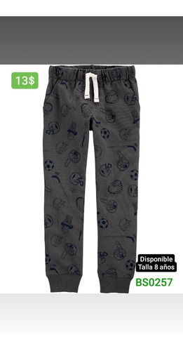 Joggers Para Niño 8 Años Bs0257