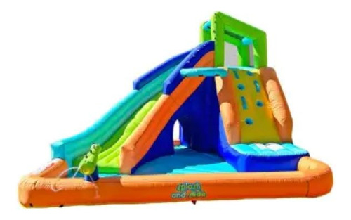 Tobogán Acuático Inflable Sports Power Splash Con Tunel 