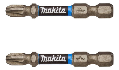 Puntas De Impacto Pz3 X 2 Premier 2 Piezas Makita E03311