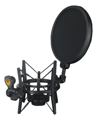 Shaoke Micrófono Mic Shock Mount Con Shield Filter Mask