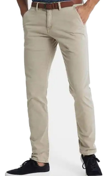 Pantalón tiempo libre pantalones chino slim fit Classic casual señores bolf monocromo 