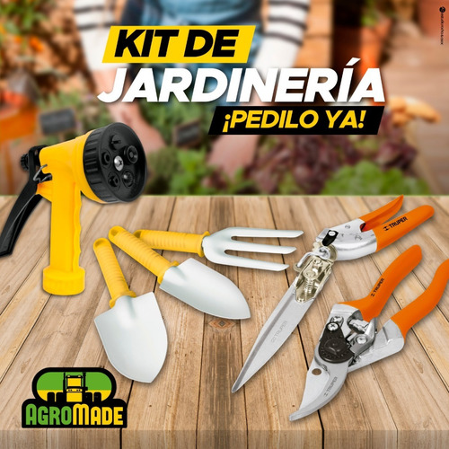Imagen 5 de 6 de Juego Herramientas Pretul 3 Piezas P/ Jardín Acero