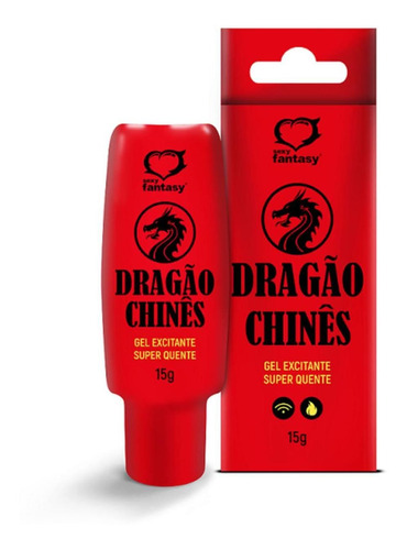 Gel supercaliente y excitante con forma de dragón chino, 15 g, Sexy Fantasy