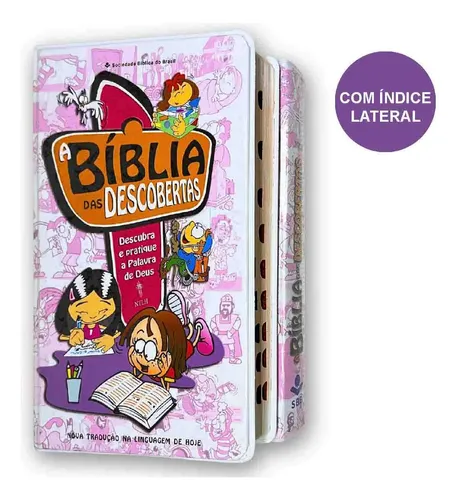 A Bíblia Das Descobertas Infantil Crianças Rosa Meninas Ntlh ...